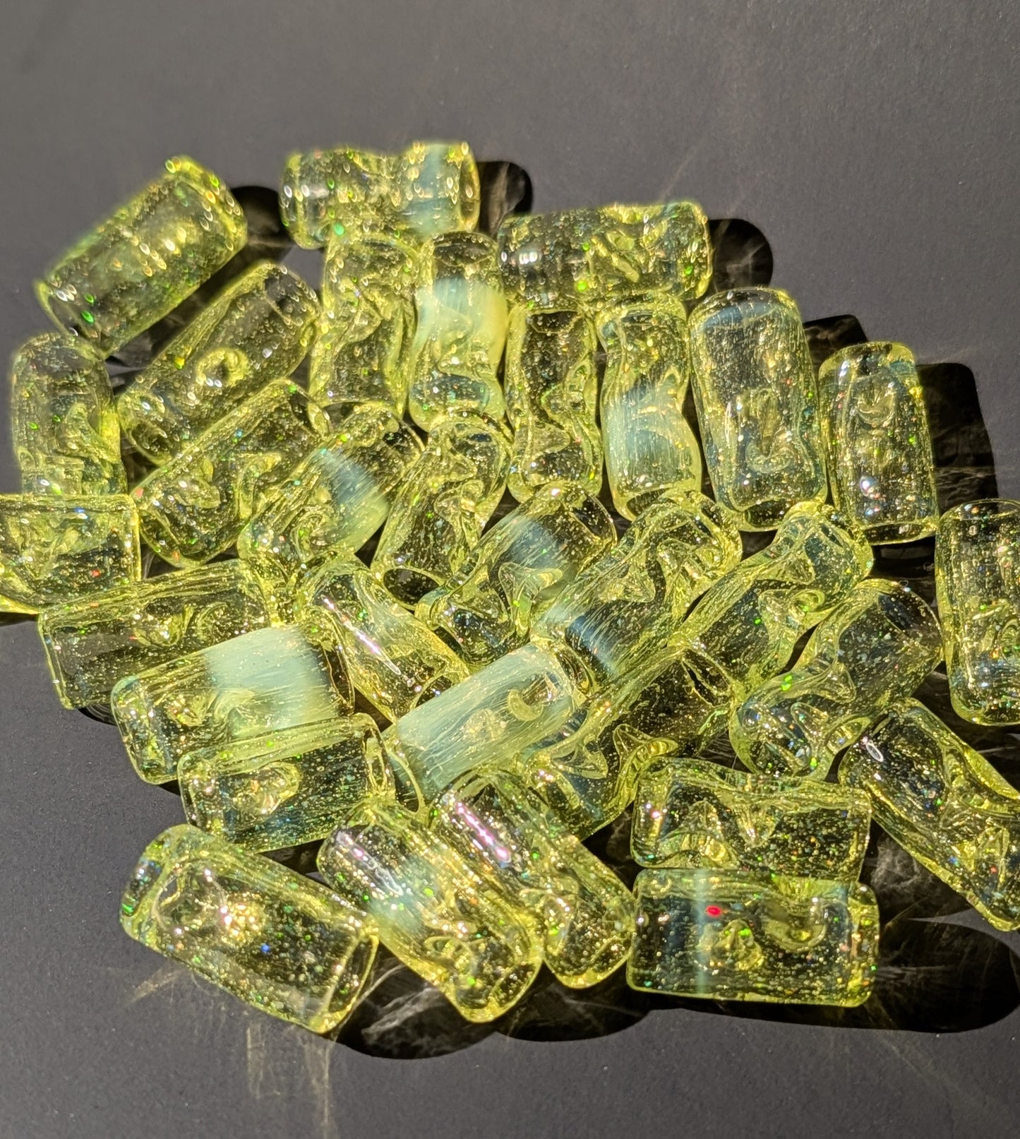 "Slymer Green" CFL Crushed Opal Tips *2025 Halloween drop
