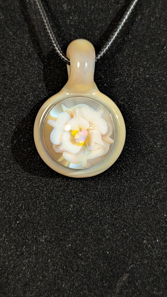 Grease Stain Flower Implosion Pendant