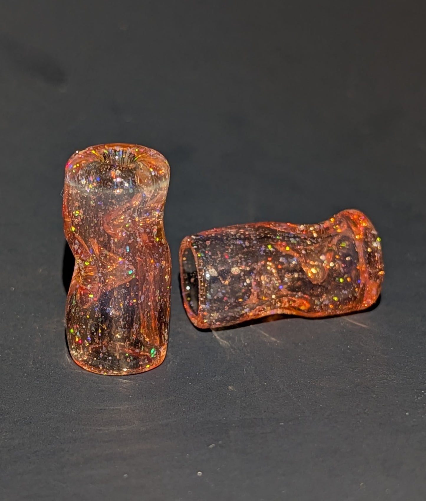 "Blood Orange" Crushed Opal Tips *2025 Halloween drop
