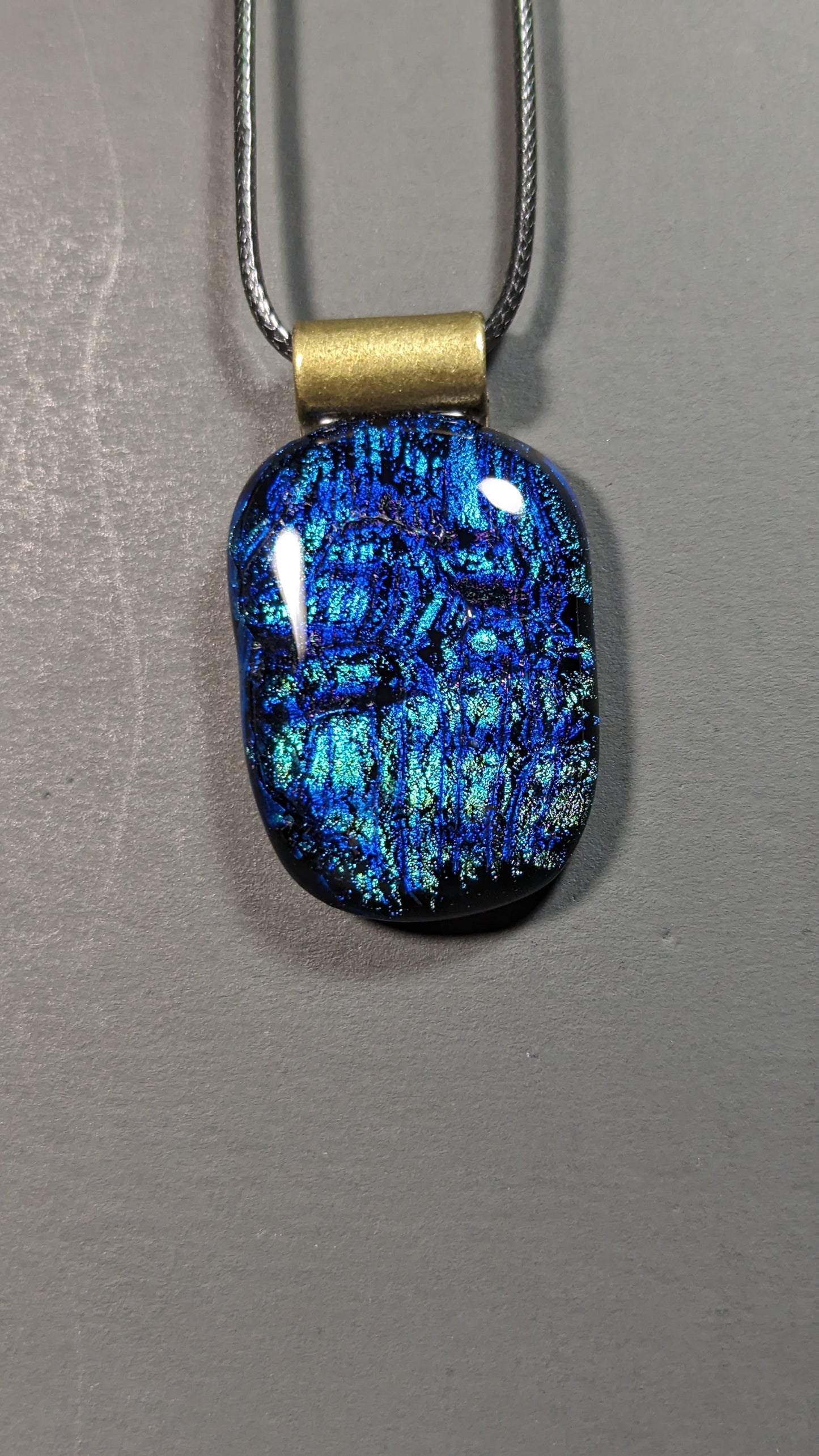 "Ocean Floor" Fused Glass Pendant